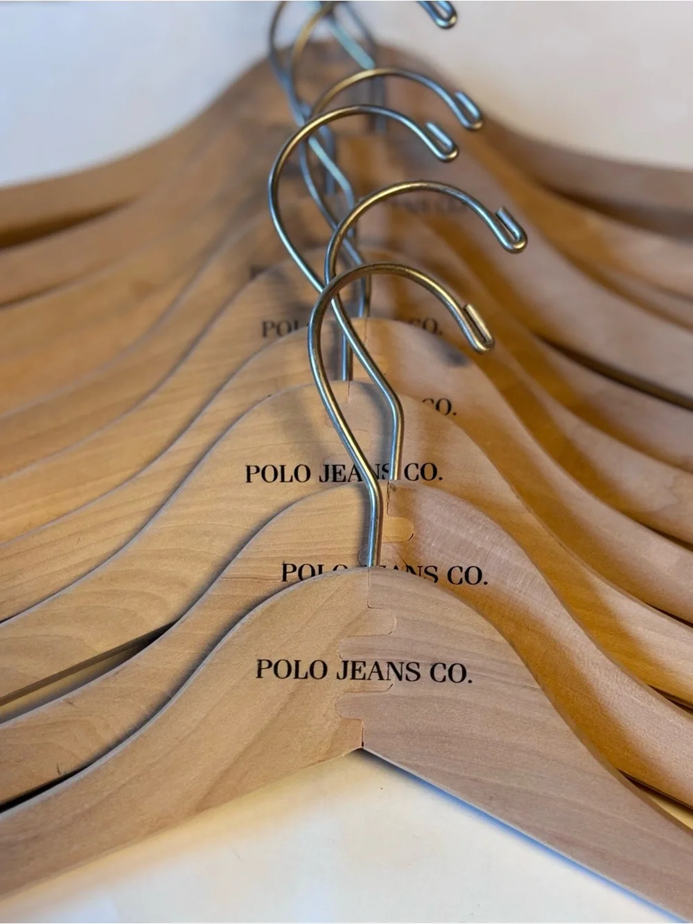 Wooden Shirt Hangers Set of 10